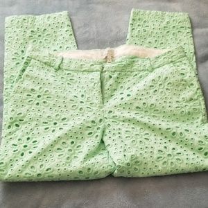 Eyelet crop pant